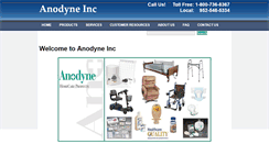 Desktop Screenshot of anodyneinc.com