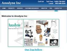 Tablet Screenshot of anodyneinc.com